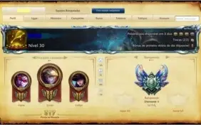 Conta de LoL Diamante5, 128 campeões, 46 skins, 3 sentinelas