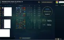 Conta lol Platina 4 com 51V e 27D, Excelente!!!