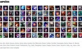 Conta unranked com 90 Champs e 93 Skins + 400 RP