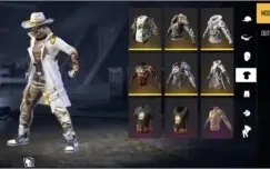 Conta free fire muitas skins