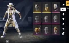 Conta free fire muitas skins