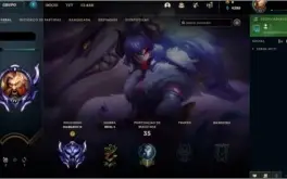 Conta diamante 4 63% de winrate, 2 skins Lendarias