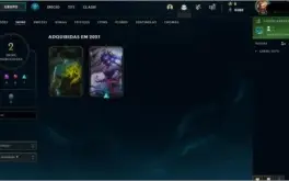 Conta diamante 4 63% de winrate, 2 skins Lendarias
