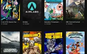 Conta Epic Games com vasta coleção de jogos e muitas skins