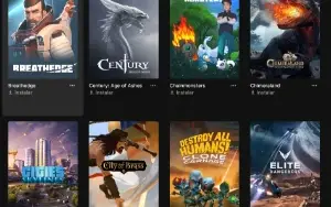 Conta Epic Games com vasta coleção de jogos e muitas skins