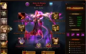 vendo conta no league of angels 2 vip 6 30 m top 3 do serve