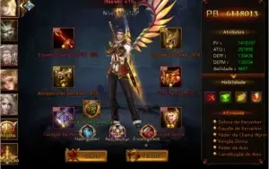 vendo conta no league of angels 2 vip 6 30 m top 3 do serve
