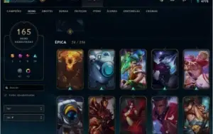 Conta League of Legends - Plat 2 (conta da season 3)