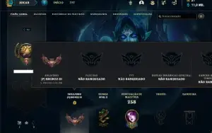 Conta bronze 3 com 90 Champs e 34 Skins + 3 Fragmentos