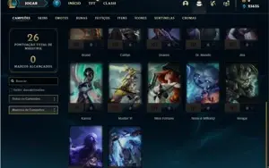 Conta ouro 1 com 22 Champs e 10 Skins (EMAIL NÃO CONFIRMADO)