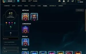 Conta ouro 1 com 22 Champs e 10 Skins (EMAIL NÃO CONFIRMADO)