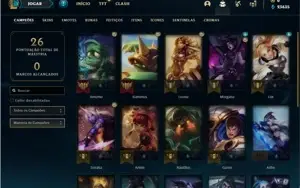 Conta ouro 1 com 22 Champs e 10 Skins (EMAIL NÃO CONFIRMADO)
