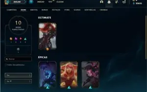 Conta ouro 1 com 22 Champs e 10 Skins (EMAIL NÃO CONFIRMADO)