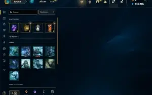 Mestre com 24 Champs e 1 Skin + 9 Fragmentos
