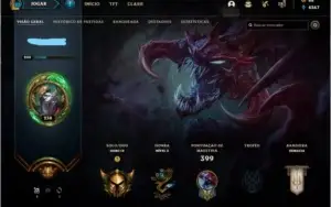 Conta de league of legends
