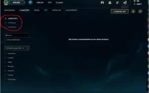 Conta de league of legends