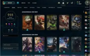 Conta de league of legends