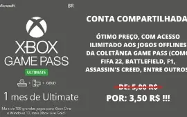 Xbox Game Pass Ultimate - 1 mês (conta coletiva)