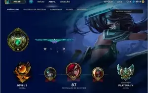 Conta League of Legends Platina - Honra 5 - Graves Vitorioso