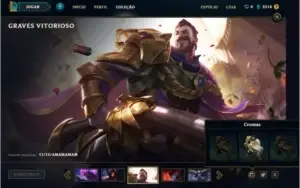 Conta League of Legends Platina - Honra 5 - Graves Vitorioso