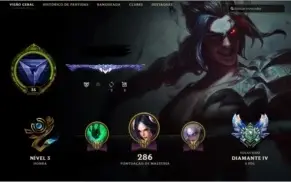 Conta de Lol Diamante 4