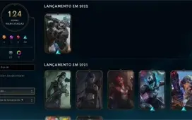 Conta League of  Legends - Nv 160 - Mono Suporte