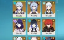 Conta Genshin 12 personagens 5* e 4 armas 5*