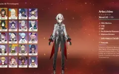 Conta Genshin Impact AR 52 - Arlecchino + Dehya + Tighnari