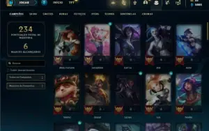 Conta Unranked com 66 Champs e 62 Skins ( MAIN SUP / ADC )