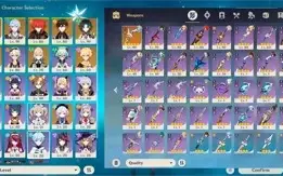 Ganyu + Amos + Zhongli + Ayato + Xiao + Albedo