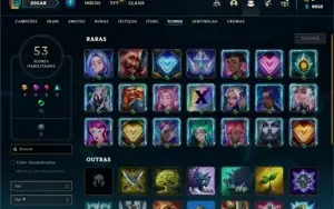 Conta Platina 3 com 26 Champs e 1 Skins + 14 Espolios