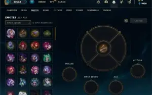 Conta Platina 3 com 26 Champs e 1 Skins + 14 Espolios