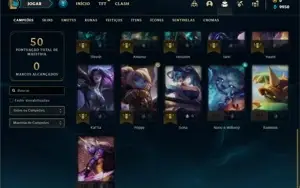 Conta Platina 3 com 26 Champs e 1 Skins + 14 Espolios