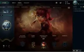 Conta lol level 21 quase 22 ideal para unranked