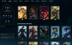 Conta Lol Plat 3 Ex Diamond / Todos Os Champ / Full Acces