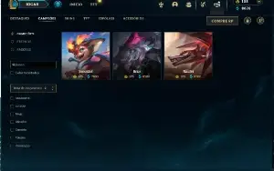 Conta Lol Plat 3 Ex Diamond / Todos Os Champ / Full Acces
