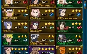 Conta naruto Online 700k de fc, com ninjas limitados.