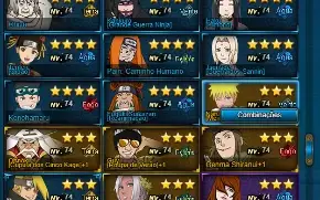 Conta naruto Online 700k de fc, com ninjas limitados.