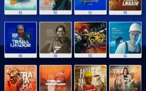 Pack 200 Artes editáveis Dia do trabalhador – Photoshop psd