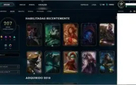 CONTA LOL DIAMANTE 3, BORDA MESTRE, 204 SKINS!