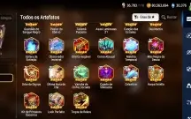 Conta de epic seven com muitos recursos acumulados