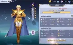 Conta Saint seya nível 50