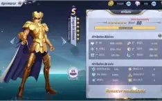 Conta Saint seya nível 50