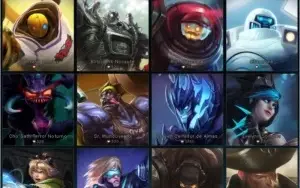 V> Conta Platina 2 124 Campeões 58 skins.Ouro nas duas flex.