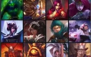 V> Conta Platina 2 124 Campeões 58 skins.Ouro nas duas flex.