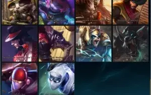 V> Conta Platina 2 124 Campeões 58 skins.Ouro nas duas flex.