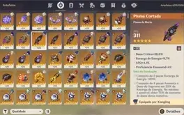 AR 56 RAIDEN DILUC C1 CHILDE ZHONGLI ALBEDO JEAN KEQ E ETC