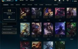Conta PLATINA 4 - Smurf LOL (league of legends) ELOMOON