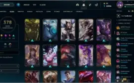 Conta plat IV Lvl 290 378 Skins