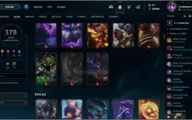 Conta plat IV Lvl 290 378 Skins